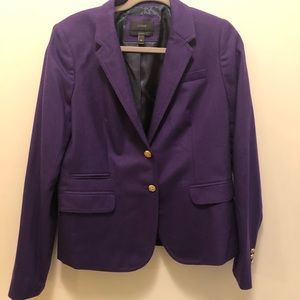 Jcrew Purple school boy blazer like new size 12T